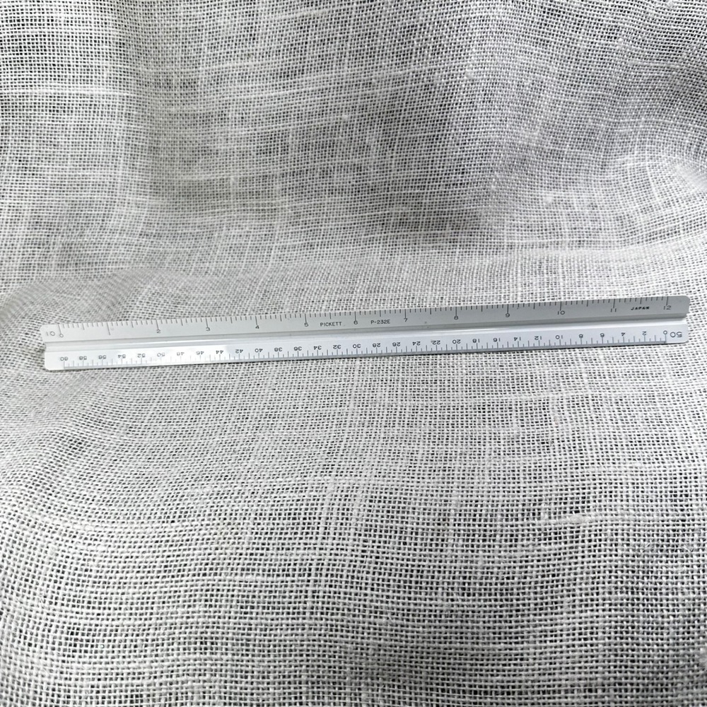 Pickett P-232E Engineer Triangular Scale Rule 12 Inch Made in Japan Drafting Too